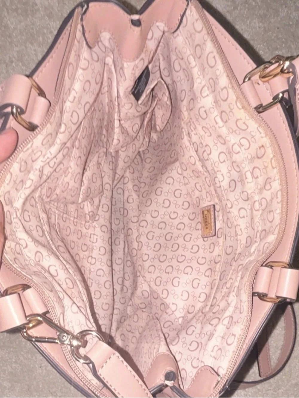 GUESS Blush Pink Embossed Leather purse